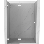 Du&scaron;o durys Mexen Lunar L, kairė, 130 cm, transparent/white