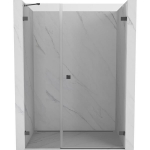 Du&scaron;o durys Mexen Lunar-B, de&scaron;inė, 150 cm, transparent/gun metal