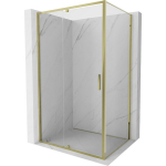 Du&scaron;o kabina Mexen Exo, varstomos durys, 125 x 80 cm, transparent/gold