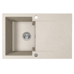 Granitinė virtuvinė plautuvė Laveo Chichi SBH_411Y, Beige