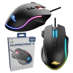 "Hurricane-X" 12800 DPI programuojama RGB žaidimų pelė