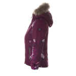 Huppa Mergaičių žieminė striukė CELIA, burgundy pattern/ burgundy