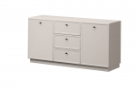 Komoda Bogart Lorini 150 2D3SZ, smėlio spalvos/ juoda