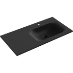Praustuvas Mexen Vela, Right, 91 x 46,5 cm, Black matt