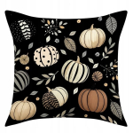 Dekoratyvinė pagalvės užvalkalas 45x45cm, rudens tema, boho dizainas