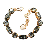 Apyrankė moterims DiamondSky &bdquo;Chic II (Silver Night)&ldquo; su Swarovski kristalais DS00B575