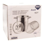 Ketaus puodas - ORION - 4,2 l - Nerūdijantis plienas - Ergonomi&scaron;ka rankena - Dangtis įeina