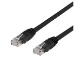 Tinklo kabelis Deltaco TP-62S-K Cat6 2 m, juodas