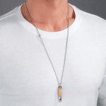 Vėrinys + pakabukas Police Bullet Necklace For Men PEAGN0034103 PEAGN0034103
