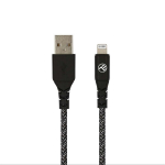 Tellur TLL155481 žalias USB-A į Lightning kabelis, 1m, 2.4A, nailonas, MFi sertifikuotas
