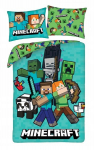 Vaiki&scaron;kos Minecraft patalynės komplektas 140x200 cm, 2 dalys