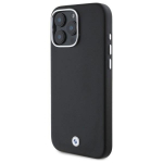 BMW Metal Logo MagSafe dėklas iPhone 16 Pro Max &ndash; juodas