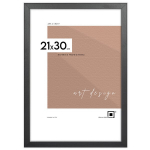 Nuotraukų rėmelis LUCA 21x30 cm juodas MDF vertikali horizontali
