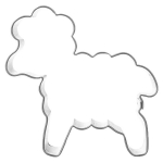 Formelė sausainiams "avytė", 5 cm