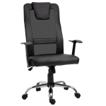 Vinsetto ergonominė biuro kėdė su reguliavimu, juoda
