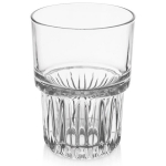Stiklinė 320 ml, storas stiklas, grioveliais