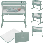 Lionelo Aurora Green Sage 3in1 - sūpynės, lovos sūpynės ir atskirai stovinčios sūpynės