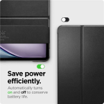 Housėlė iPad Air 13 (2024) - SPIGEN - Smart Fold - Juoda - Sintetinė - Mi&scaron;ri