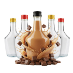 5x Stiklinės butelės Pasjonat 250ml - degtinei, likeriams, dovanoms