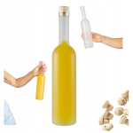 &Scaron;alčio stiklinė butelis Futura 500 ml su kam&scaron;čiu