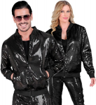 &bdquo;PARTY FASHION BOMBER&ldquo; (juodas bomberinis megztinis su blizgučiais)