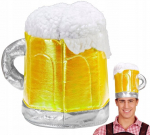 Juokinga kepurė alaus bokalo formos &ndash; puikiai tinka vakarėliams ir Oktoberfest