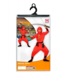 &bdquo;RAUDONOJO DRAKONO NINJA&ldquo; (paltas su gobtuvu, kelnės, diržas, veido kaukė, rankų ir kojų rai&scaron;čiai)