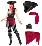 &bdquo;PIRATAS&ldquo; (mar&scaron;kinėliai su liemene, kelnėmis, varčia, diržu, galvos juosta, skrybėle)