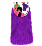PURPLE PLUSH LEG WARMERS