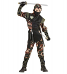 &bdquo;NINJA SOLDIER&ldquo; (paltas su gobtuvu ir rai&scaron;čiais, kelnės su rai&scaron;čiais, diržas, kaukė)