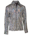 THE 70s DISCO STYLE - silver waves (shirt)