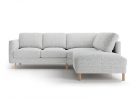 L formos mink&scaron;tas kampas Micadoni Home Eden, Light Grey Melange