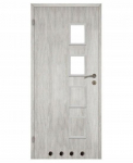 Vidaus durys 60 cm kairės pusės 2/4 lakuoto baltojo ąžuolo Alba VOSTER