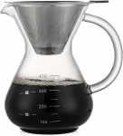 Pilstomo kavos virimo puodas su filtru, 400 ml, 1 vnt.
