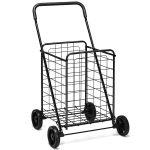 Pirkinių vežimėlis 57x58x91cm., juodos spalvos PROMO-TA10073DK