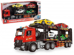 Auto transporteris su 4 automobiliais, garsas, atidaromos durys