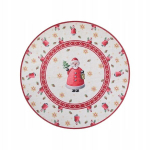 Villeroy & Boch Toy's Delight riboto leidimo apvalus kilimas 160x160 cm, kreminės/raudonos spalvos