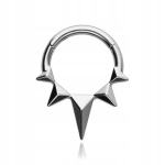 Titano Clicker Auskaras - Sidabrinis 1.2/8 mm