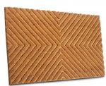 Hanse Home Mix Mats durų kilimėlis &bdquo;Cocos Geometric&ldquo; 45x75 &ndash; natūralus kokoso pluo&scaron;to purvo surinkimo kilimėlis