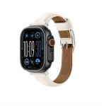 Odinė smėlio spalvos apyrankė Apple Watch 45&ndash;49 mm AmazingThing
