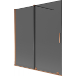 Vonios sienelė Mexen Velar, 150 x 150 cm, Rose gold/Graphite