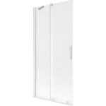 Vonios sienelė Mexen Velar, 95 x 150 cm, White/matinis stiklas