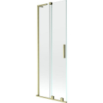 Vonios sienelė Mexen Velar L, 70 x 150 cm, Brushed gold/Transparent