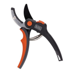 Sodo žirklės Black & Decker gėlėms ir gyvatvorėms
