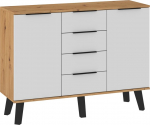 Sven SVN-02 komoda 2D4S &ndash; ąžuolas Artisan/balta