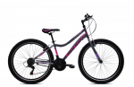 Kalnų dviratis Capriolo Diavolo 600/18HT, 26 colių, pilkas/violetinis