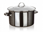 Emaliuotas puodas su dangčiu 6l 26cm Metallic Banquet