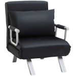 2-in-1 sofa-lova su reguliuojamu atlo&scaron;u, nuimamas audinys, juoda, poliesteris