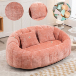Bean bag sėdmai&scaron;is su atlo&scaron;u, vaikams ir suaugusiems, patalpos ir lauko, rožinė