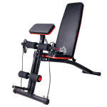 Treniruoklių suoliukas 120 kg, su saugojimo dėže, juodas